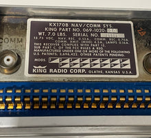 Load image into Gallery viewer, king KX170B NAV/COMM P/N 069-1020-00

