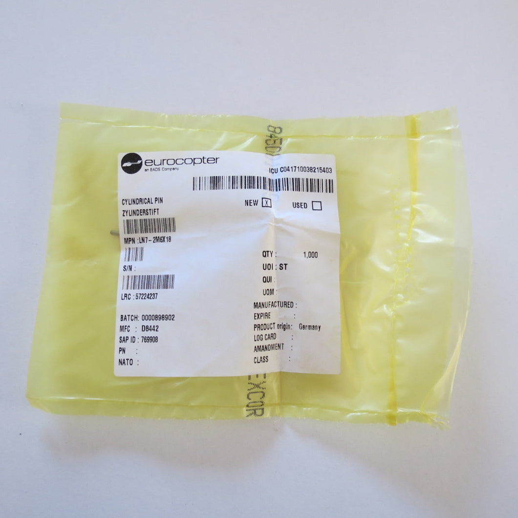 PIN P/N LN7-2M6X18