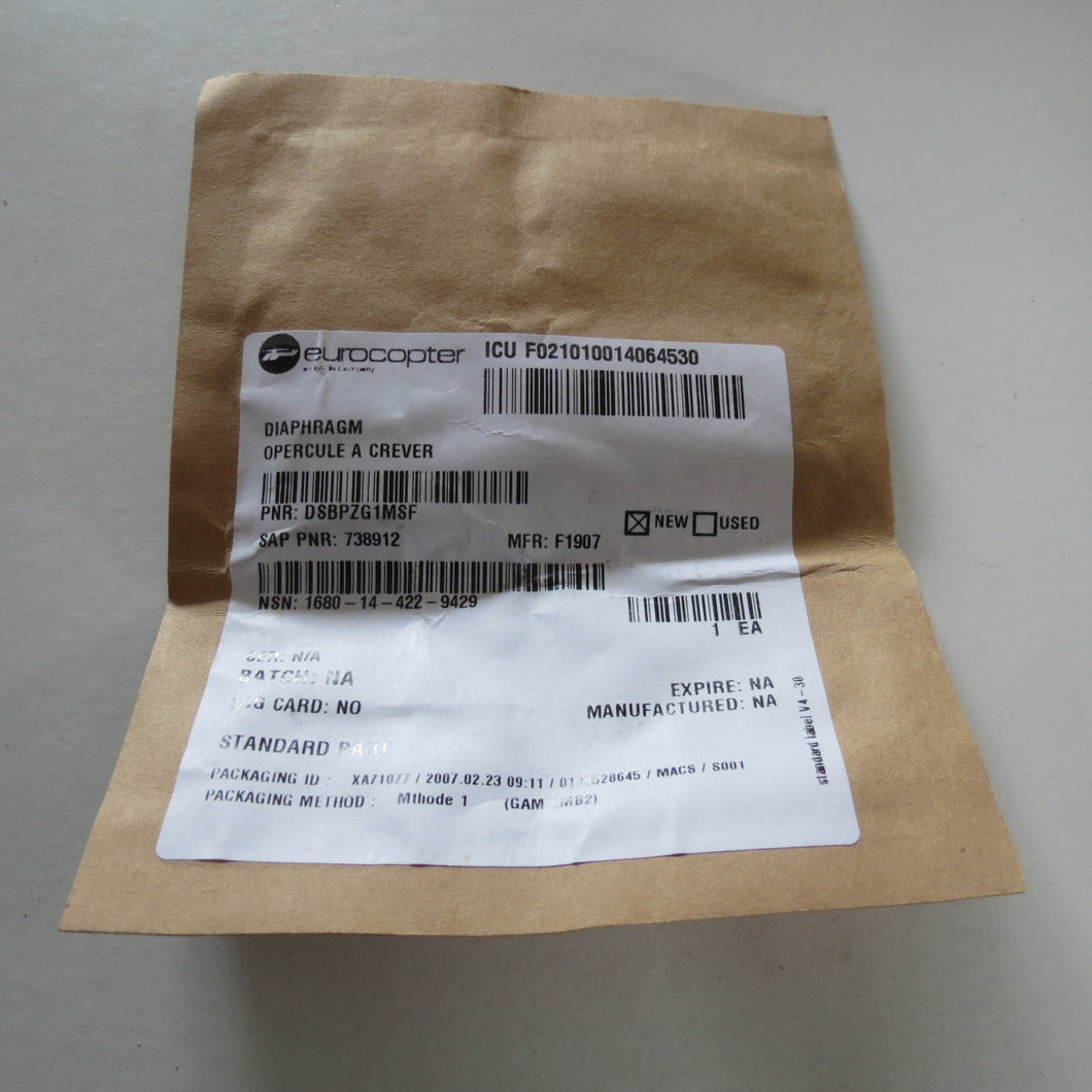 DIAPHRAGM P/N DSBPZG1MSF